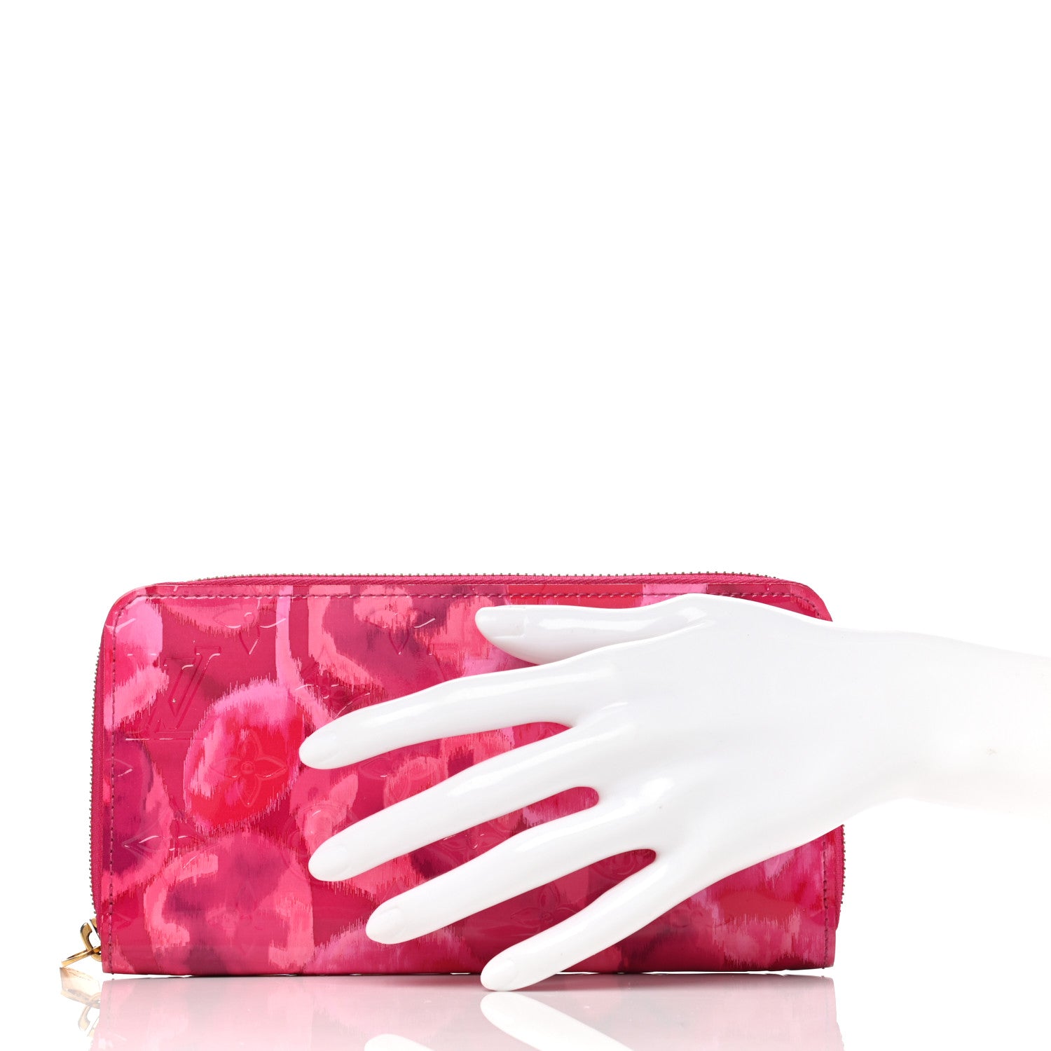 Louis Vuitton Vernis Ikat Zippy Wallet Rose Indien 2 of 7