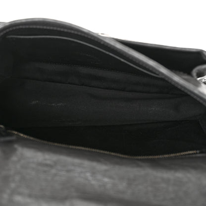 Saint Laurent Crinkled Calfskin Matelasse Monogram Medium Niki Chain Satchel Storm 5 of 11