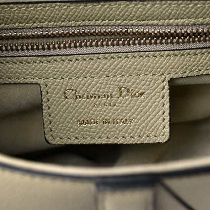 Christian Dior Grained Calfskin Saddle Bag With Strap Sage Green 5 of 8