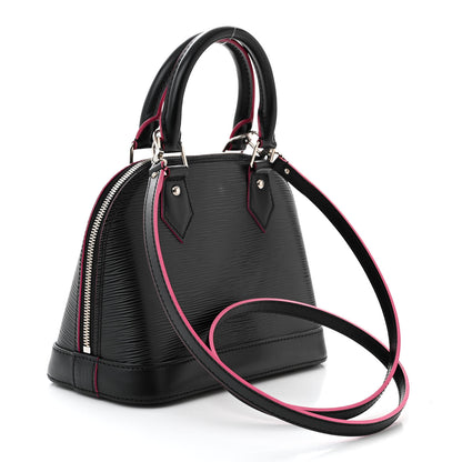 Louis Vuitton Epi Alma BB Black Hot Pink 3 of 10