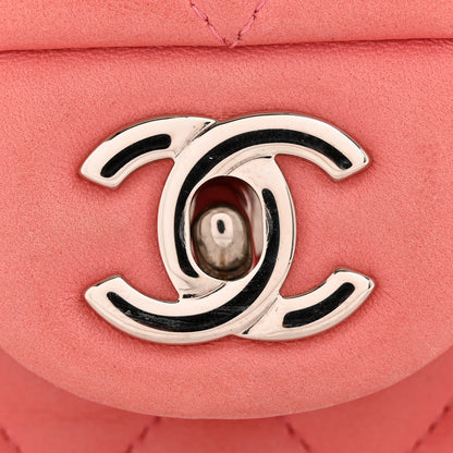 Chanel Lambskin Quilted Medium Double Flap Pink 13 of 16