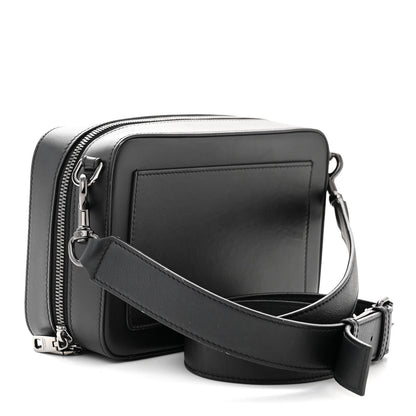 Dolce & Gabbana Calfskin Embossed DG Logo Crossbody Bag Black 3 of 12