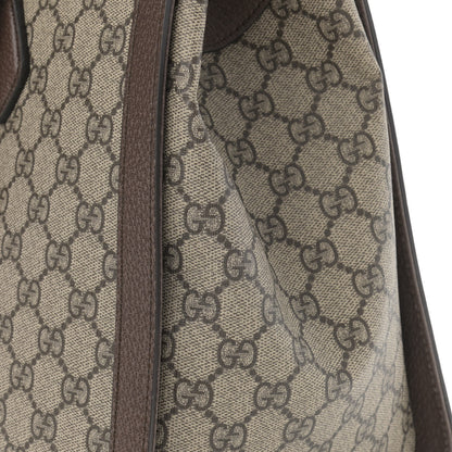 Gucci GG Supreme Monogram Web Medium Ophidia Tote Bag Brown 11 of 12
