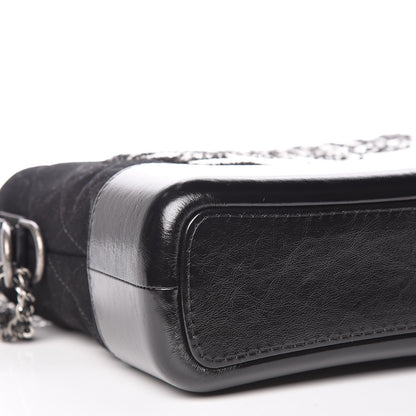 Chanel Felt Calfskin Quilted Medium Gabrielle Hobo Black 10 of 11