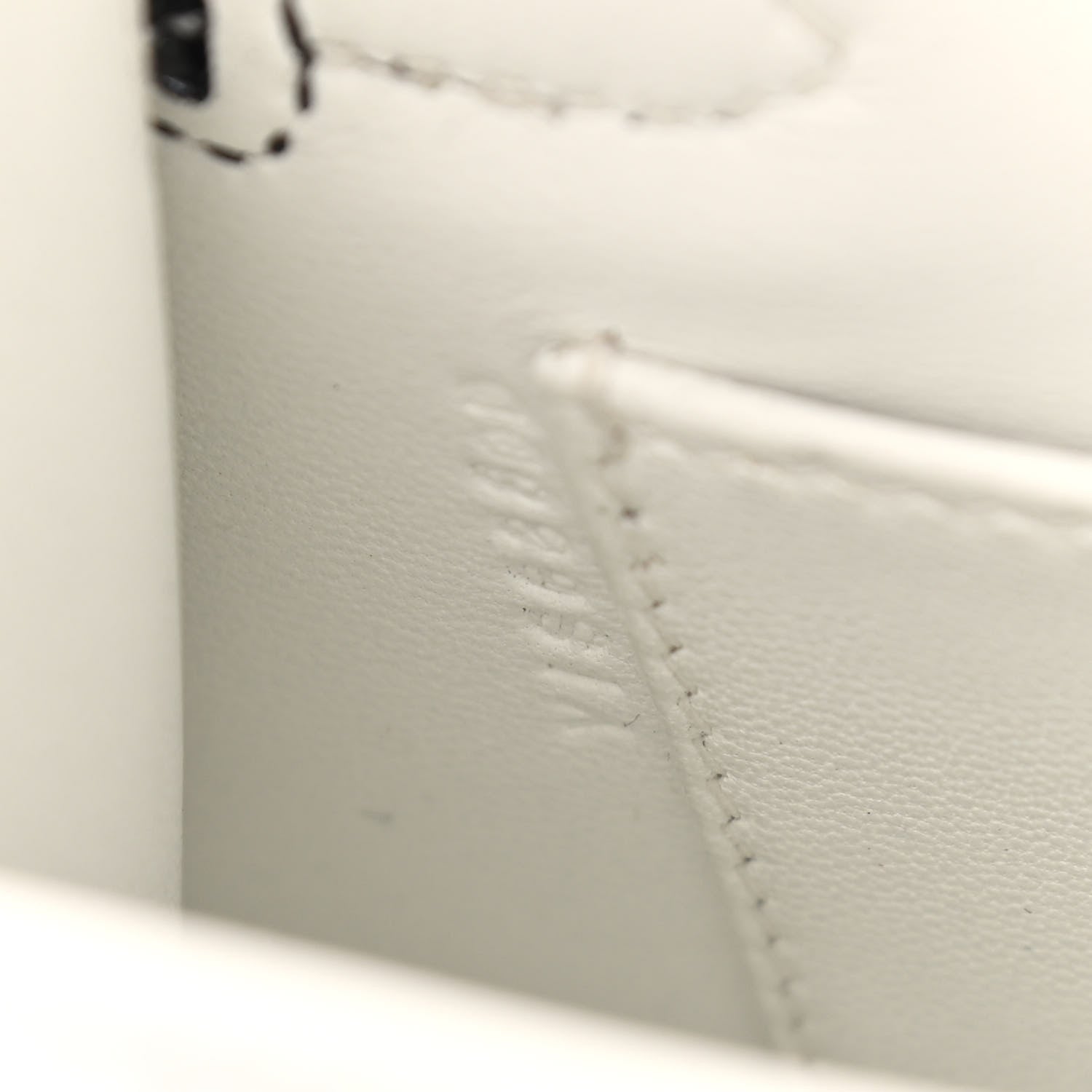 Hermes Epsom Mini Horseshoe Kelly Sellier 20 White Black 6 of 8