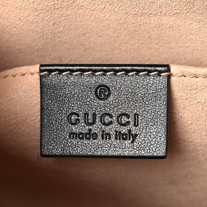 Gucci Calfskin Matelasse Small GG Marmont Chain Shoulder Bag Black 6 of 9