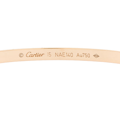 Cartier 18K Yellow Gold Small LOVE Bracelet 15 4 of 5