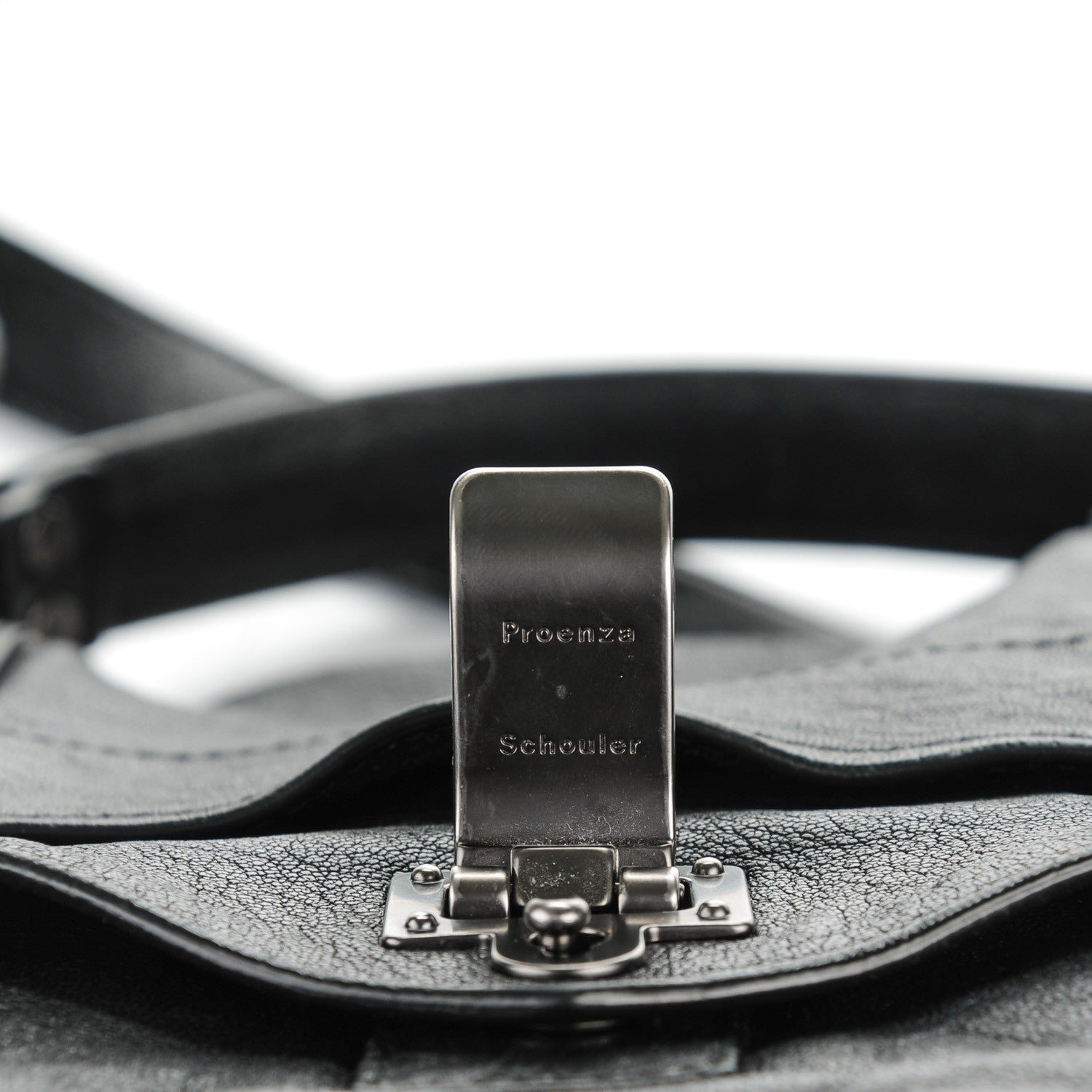 Proenza Schouler Lambskin Large PS1 Satchel Black 9 of 10