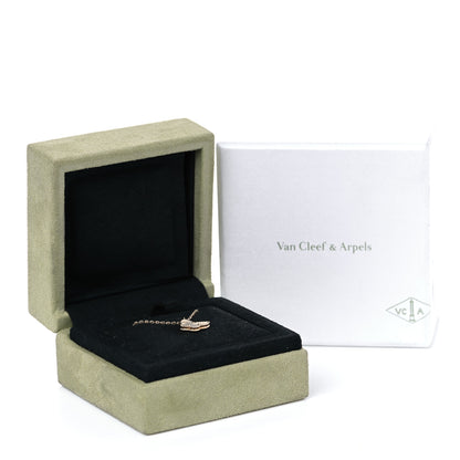 Van Cleef & Arpels 18K Yellow Gold Mother of Pearl Sweet Alhambra Butterfly Pendant Necklace 7 of 7