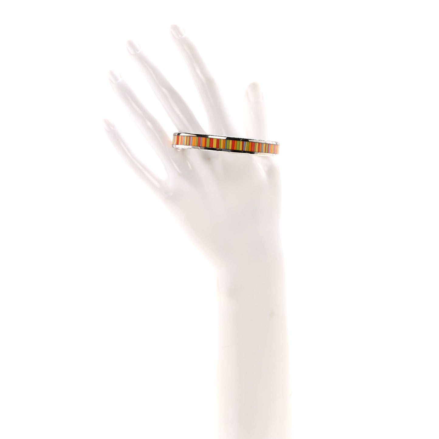 Enamel Printed Stripes Narrow Bracelet 65