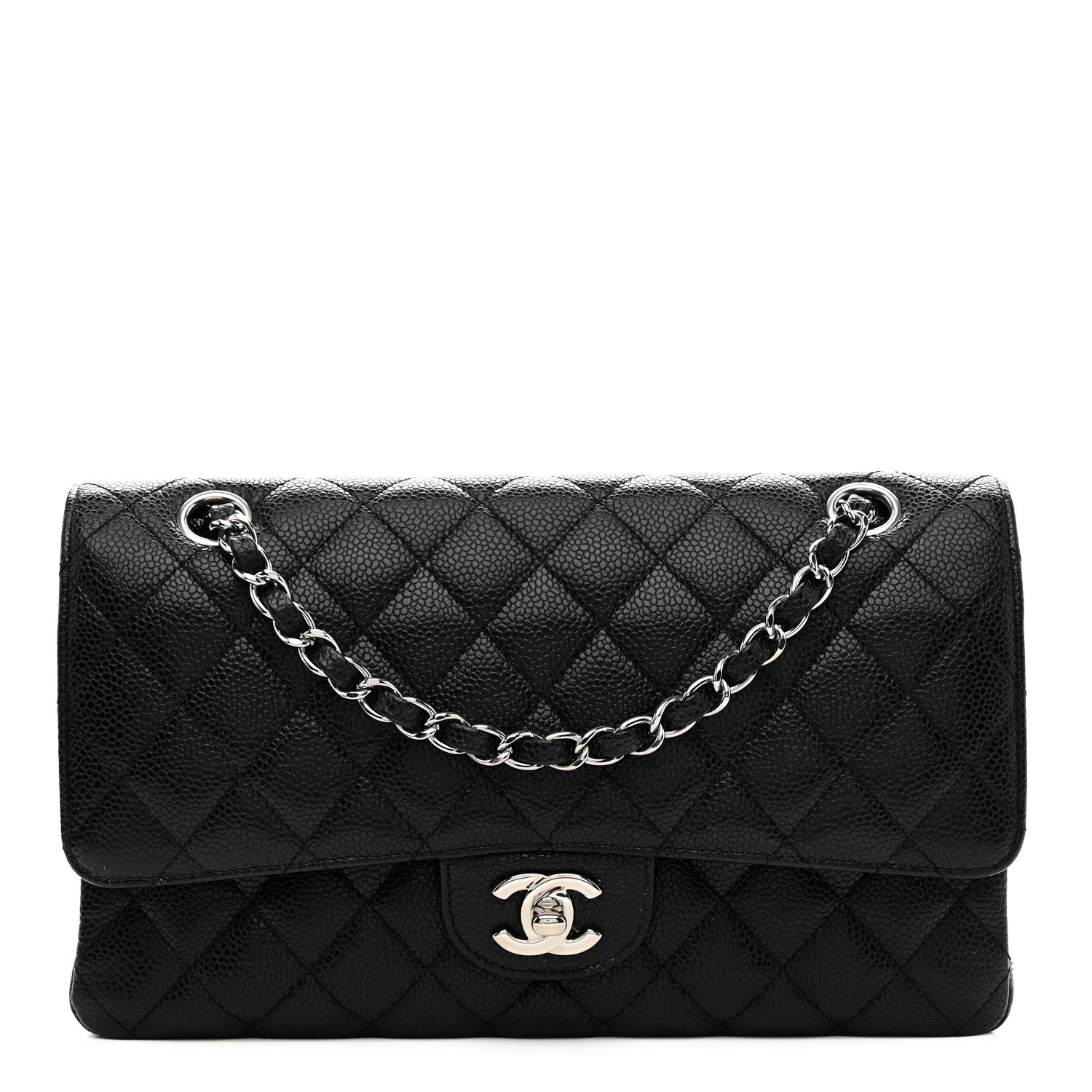 Chanel Caviar Quilted Medium Double Flap Black 1 of 11