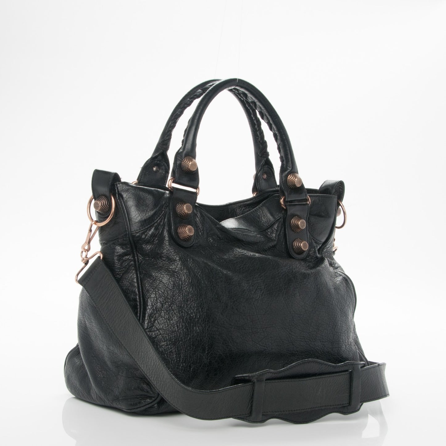 Agneau Giant 21 Rose Gold Hardware Velo Black