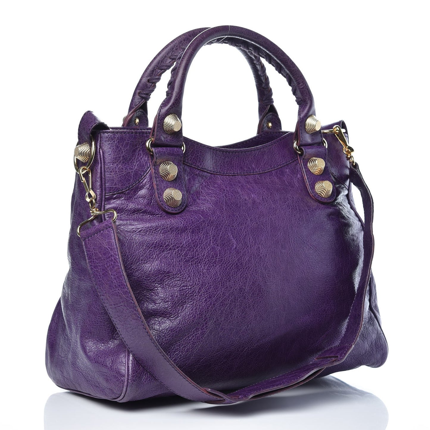 Agneau Giant 21 Gold Hardware Velo Dark Violet