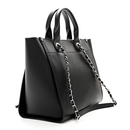 Chanel Caviar Small Studded Deauville Tote Black 3 of 13