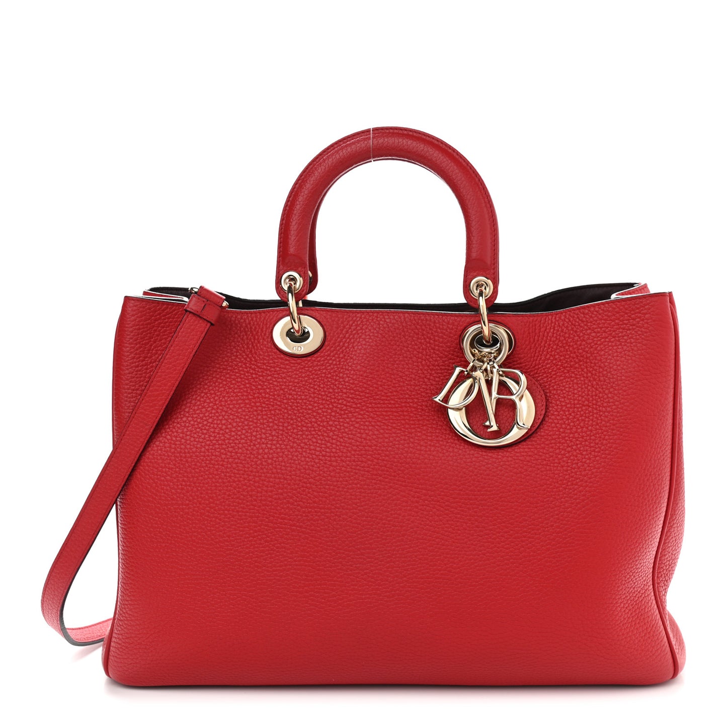 Bullcalf Medium Diorissimo Tote True Red