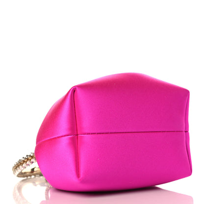 Jimmy Choo Satin Crystal Embellished Bon Bon Bag Fuchsia 3 of 8