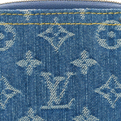 Louis Vuitton Denim Monogram New LV Remix Lou Wallet Blue 7 of 7