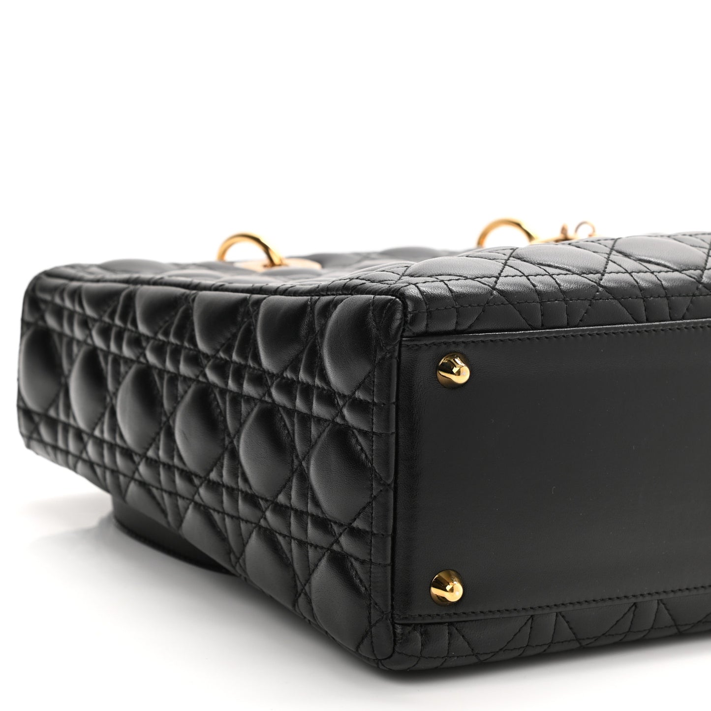 Lambskin Cannage Large Lady Dior Black