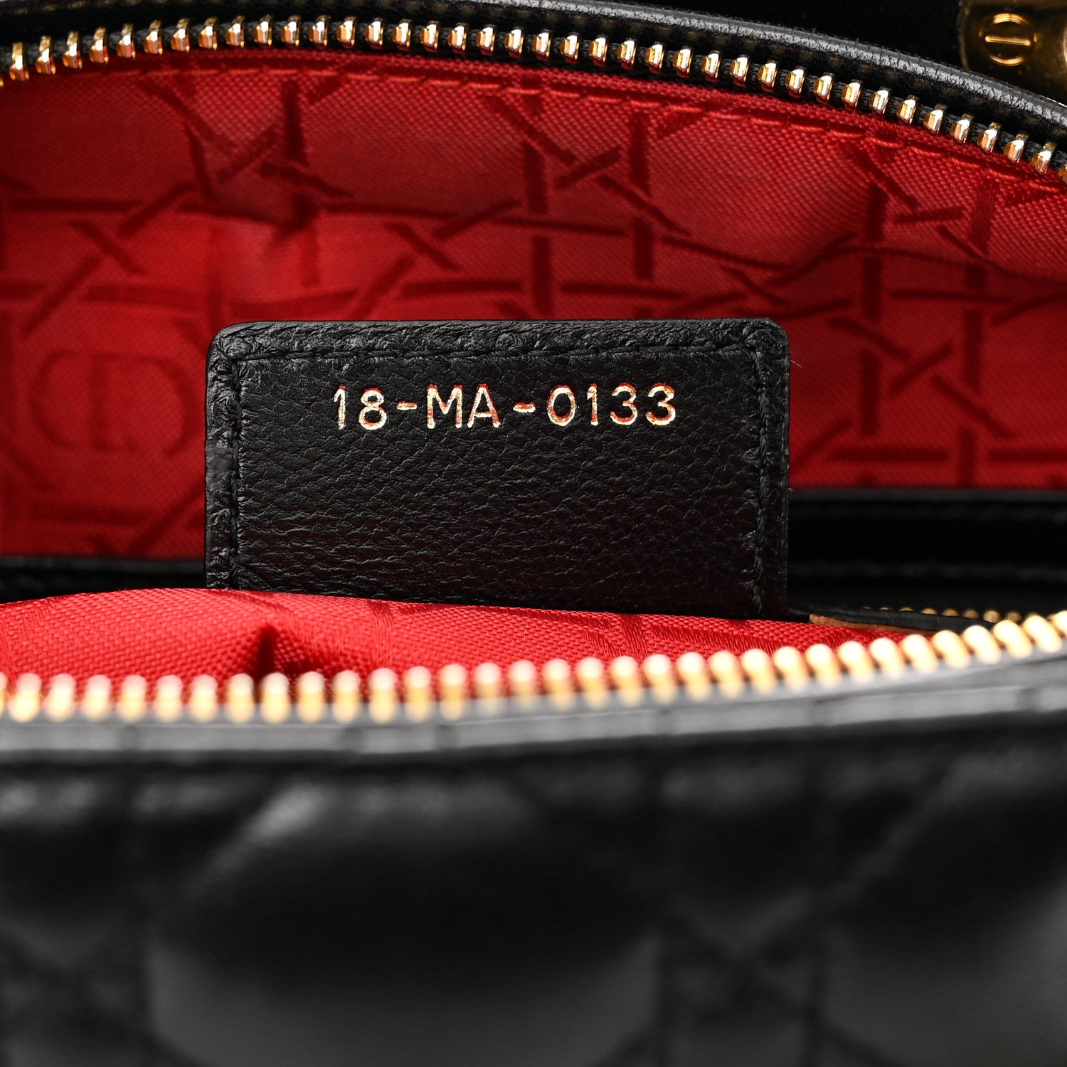 Christian Dior Lambskin Cannage Large Lady Dior Black 7 of 10