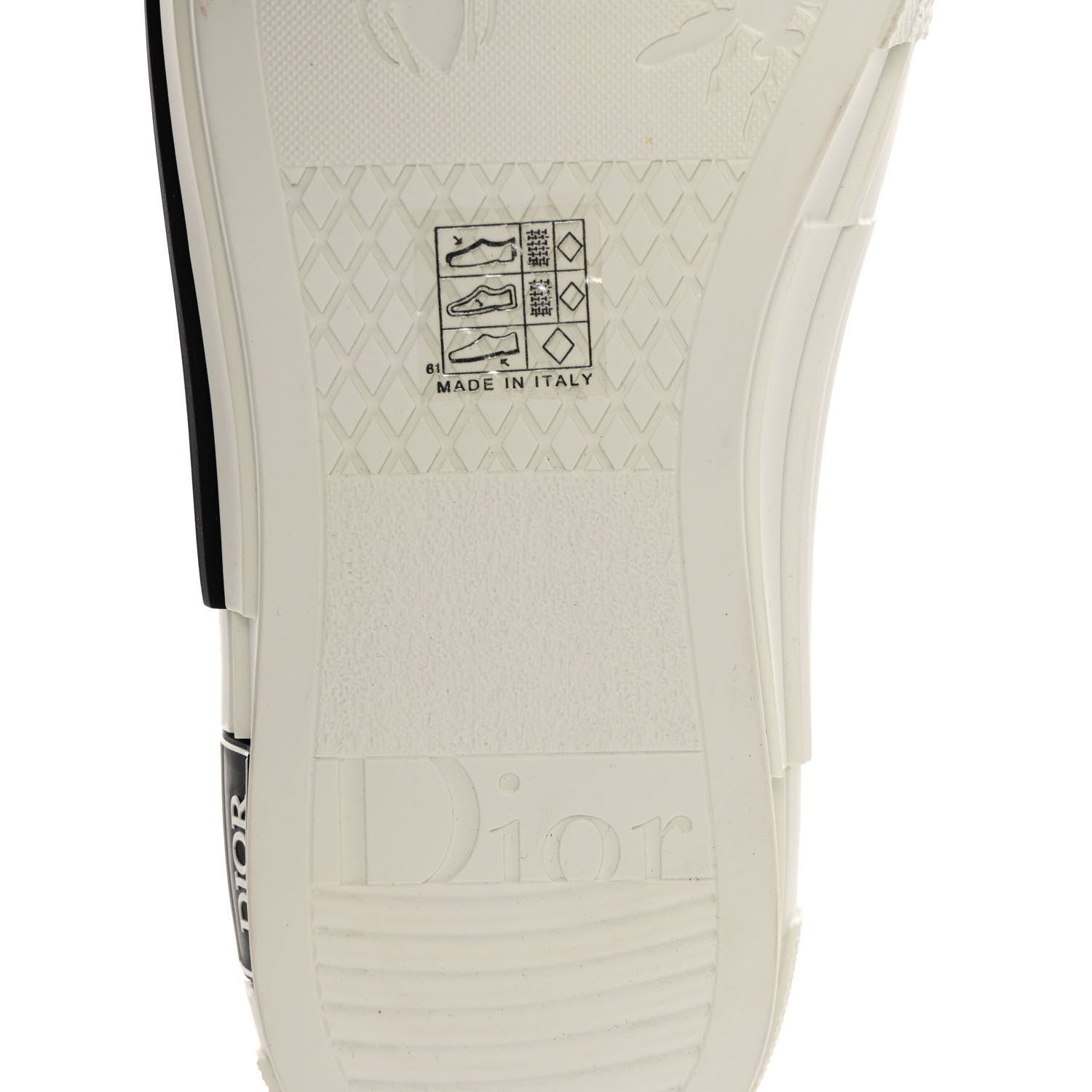Christian Dior Technical Canvas Mesh Oblique Printed Mens B23 Low Top Sneaker 42 Black Beige 7 of 11