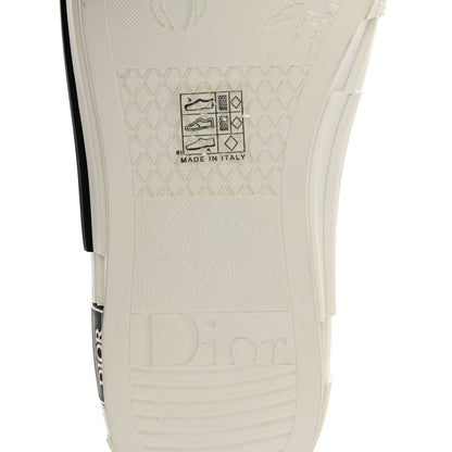 Christian Dior Technical Canvas Mesh Oblique Printed Mens B23 Low Top Sneaker 42 Black Beige 7 of 11