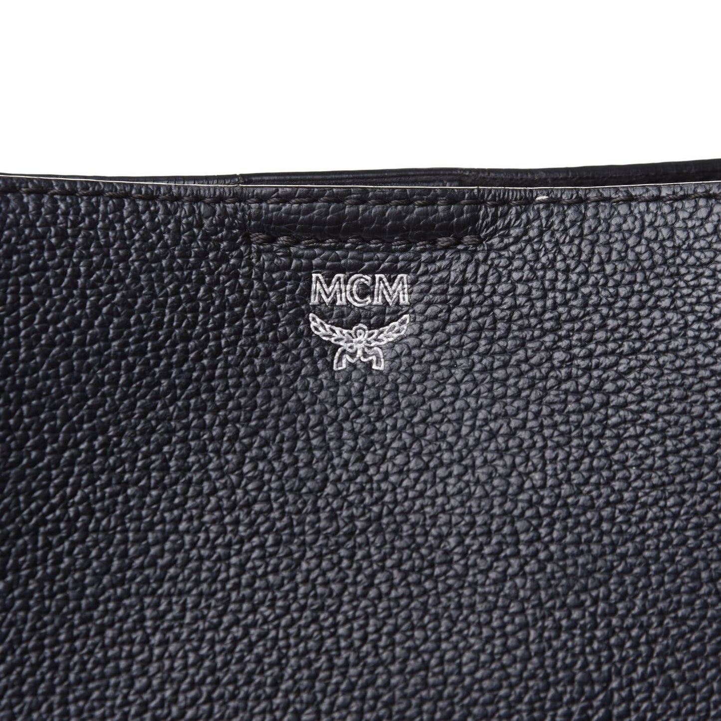 Grained Calfskin Visetos Medium Sarah Hobo Black