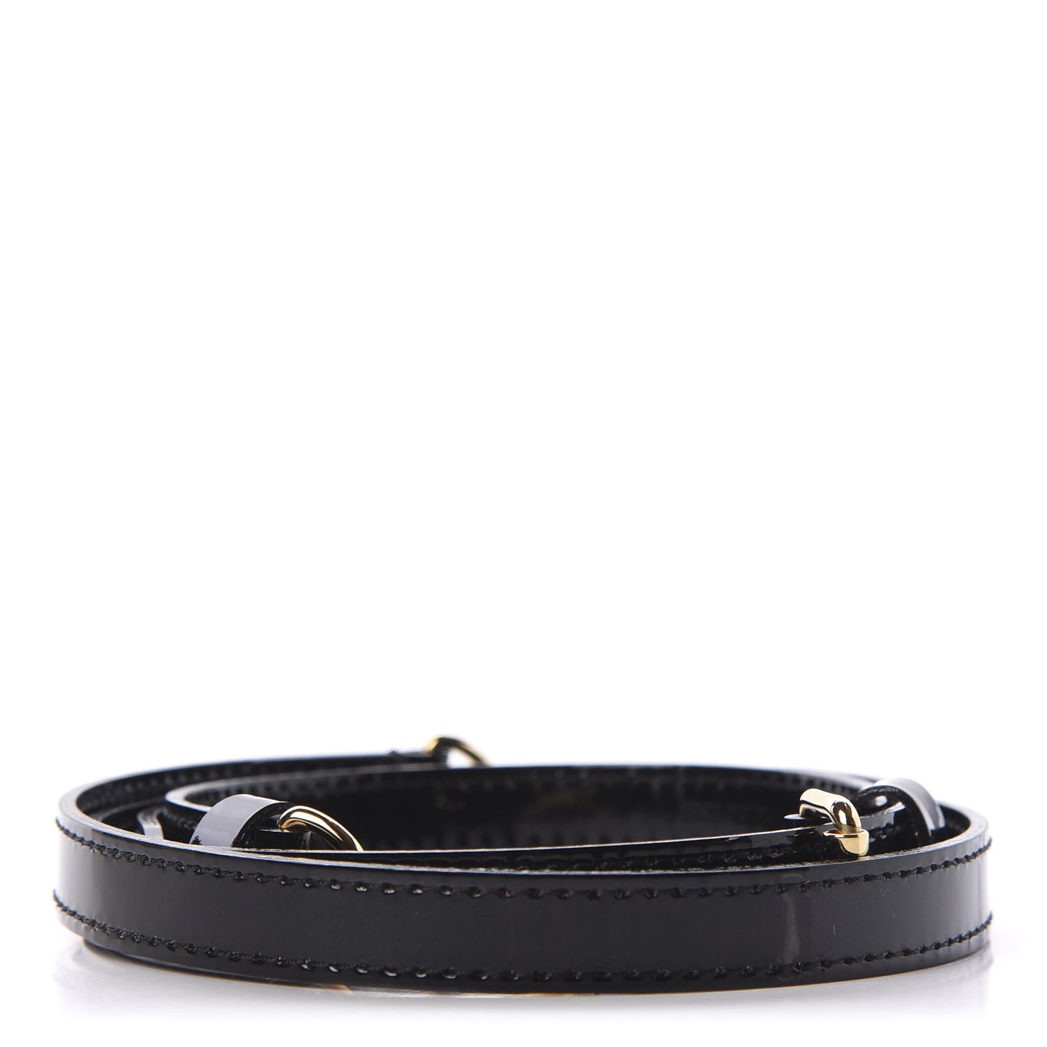 Louis Vuitton Patent 16mm Adjustable Shoulder Strap Black 2 of 4