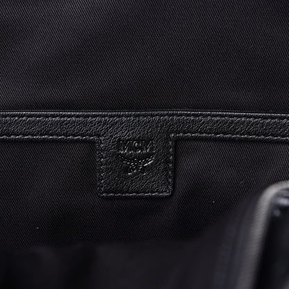 MCM Calfskin Ottomar Monogram Duke Backpack Black 6 of 10