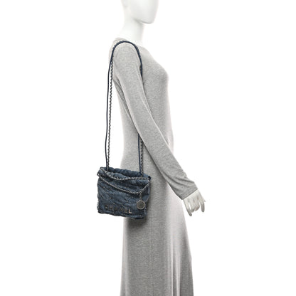 Chanel Washed Denim Quilted Studded Mini Chanel 22 Blue 2 of 10