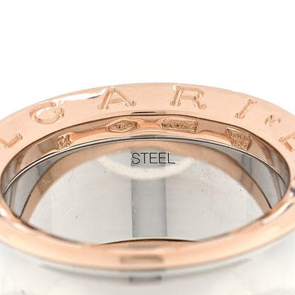 Bulgari Stainless Steel 18K Rose Gold Anish Kapoor B.Zero1 Ring 54 6.75 4 of 4