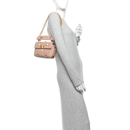 Valentino Garavani Nappa Small Roman Stud Shoulder Bag Rose Cannelle 2 of 10