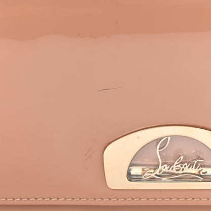 Christian Louboutin Patent Vero Dodat Clutch Nude 13 of 16