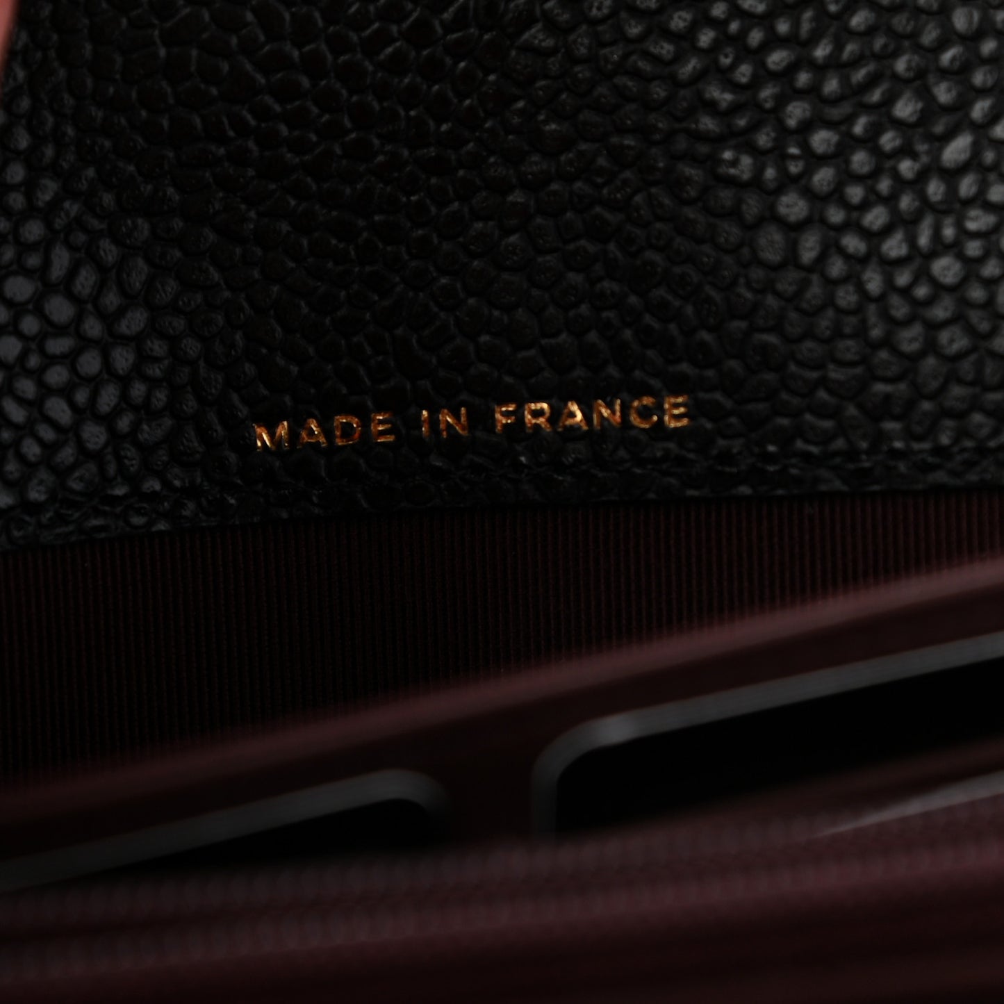 Caviar Quilted Large Gusset Flap Wallet Black
