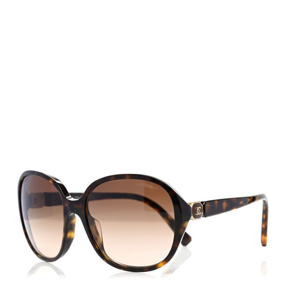 Chanel Acetate CC Round Sunglasses 5285-A Tortoise 1 of 8