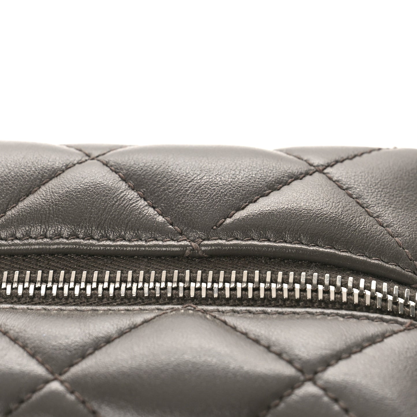 Calfskin Y Quilted Monogram Small Loulou Bowling Bag Earth