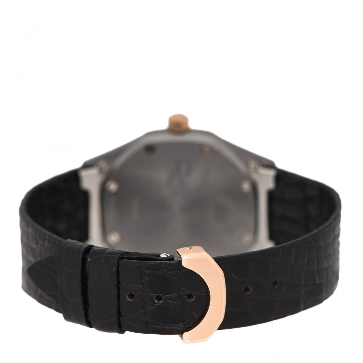 Tantalum 18K Rose Gold Alligator 36mm Royal Oak Automatic Watch Grey 14800