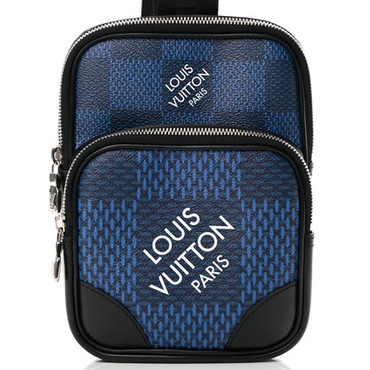 Louis Vuitton Damier Graphite 3D Amazone Sling Bag Navy Black 9 of 11
