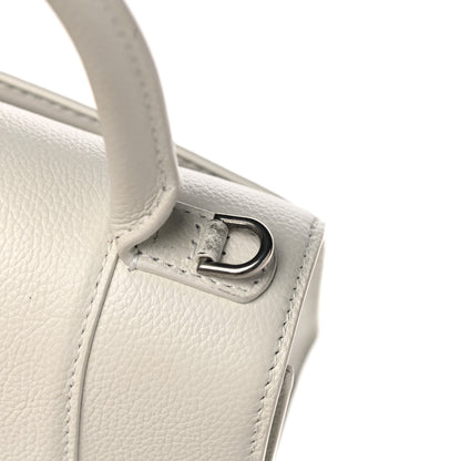 Balenciaga Grained Calfskin Small Hourglass Top Handle Bag White 11 of 12