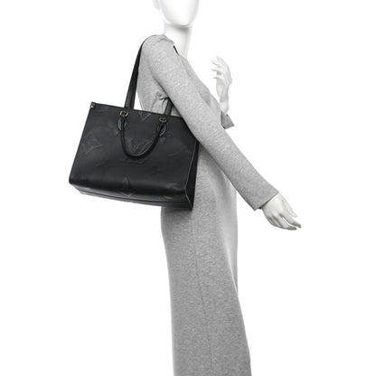 Louis Vuitton Empreinte Monogram Giant Onthego MM Black 2 of 9