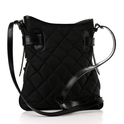 Burberry Nylon Calfskin Quilted Crossbody Bag Black 3 of 11