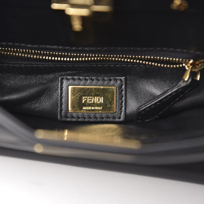 Fendi Nappa Mini Peekaboo Iconic Satchel Black 5 of 8