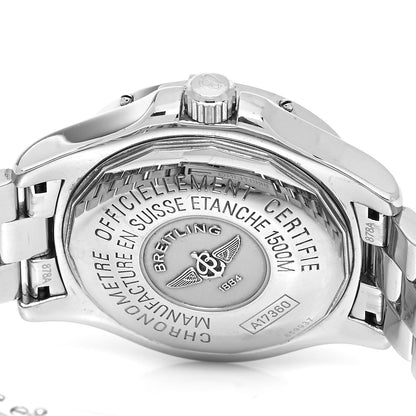 Breitling Stainless Steel 42mm Chronometre Super Ocean Automatic Watch Blue A17360 4 of 4