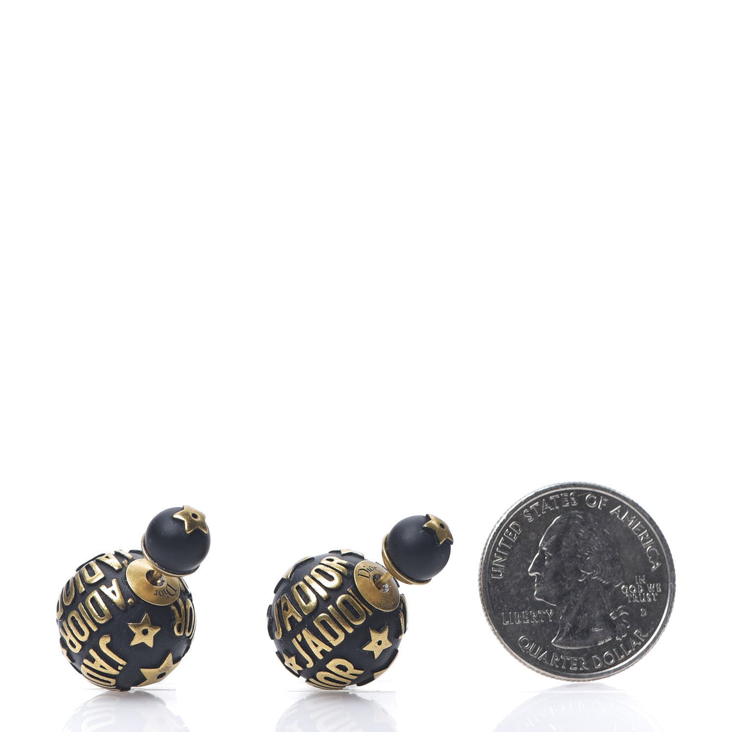 Metal J'Adior Mise En Dior Tribal Earrings Black