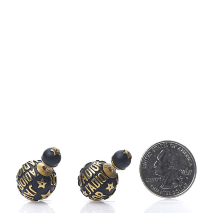 Christian Dior Metal J'Adior Mise En Dior Tribal Earrings Black 2 of 5