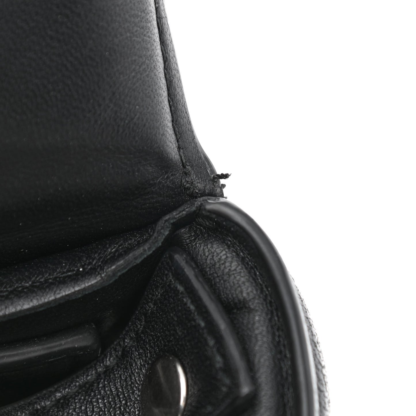 Nappa Maxi Intreccio Padded Cassette Crossbody Bag Black