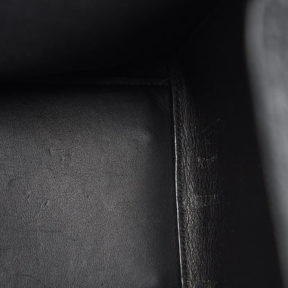 Saint Laurent Smooth Calfskin Crocodile Embossed Small Monogram Downtown Cabas Black 16 of 16