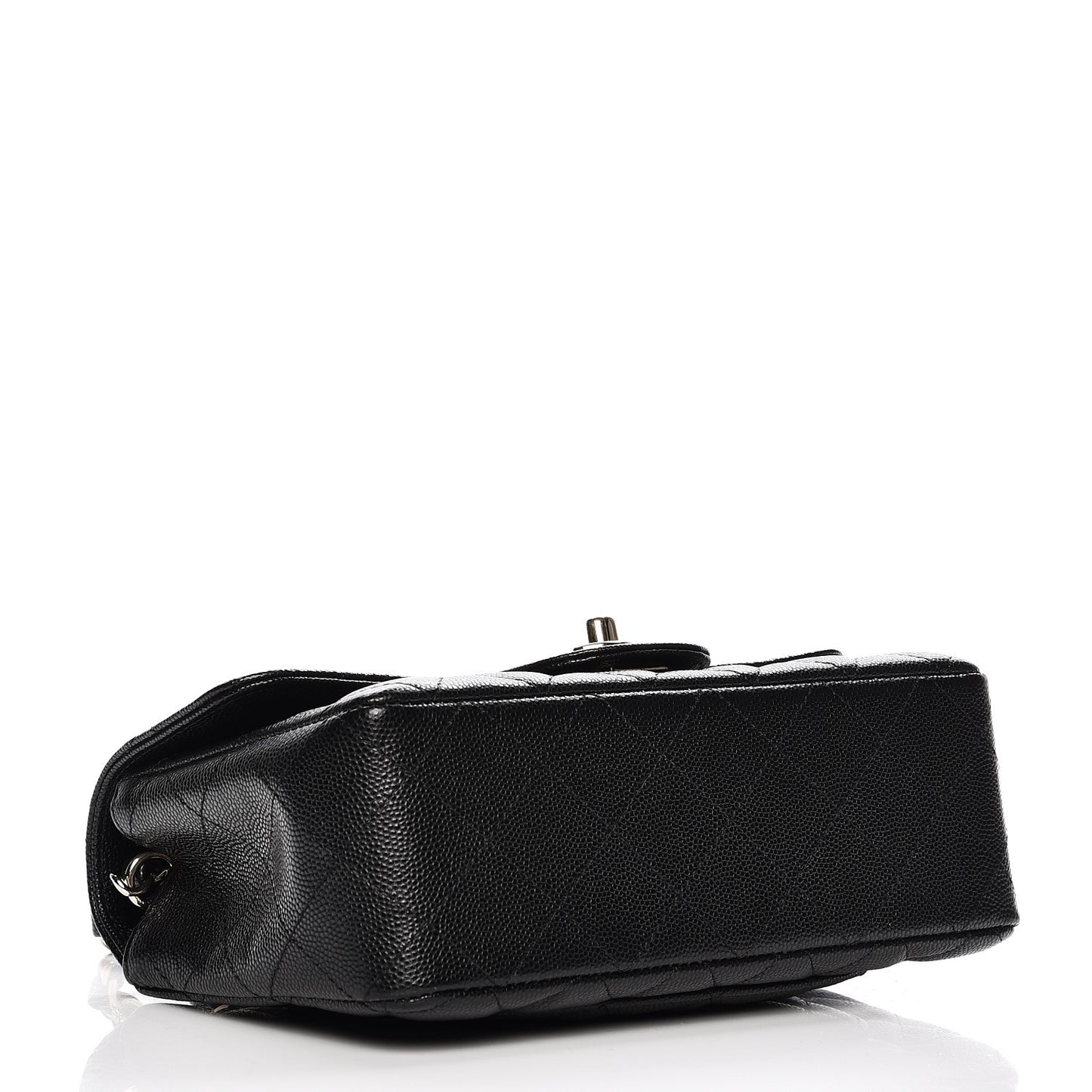 Caviar Quilted Mini Rectangular Flap Black