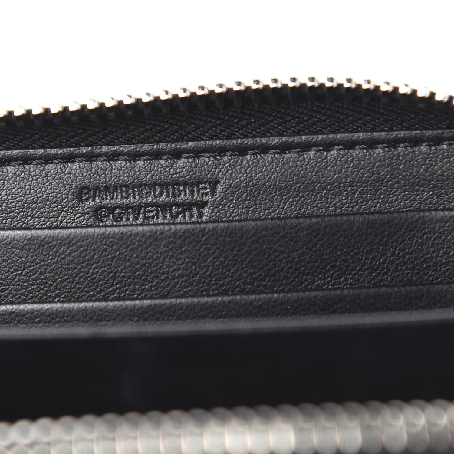 Givenchy Calfskin Iconic Bambi Print Mini Zip Wallet Black White 6 of 7