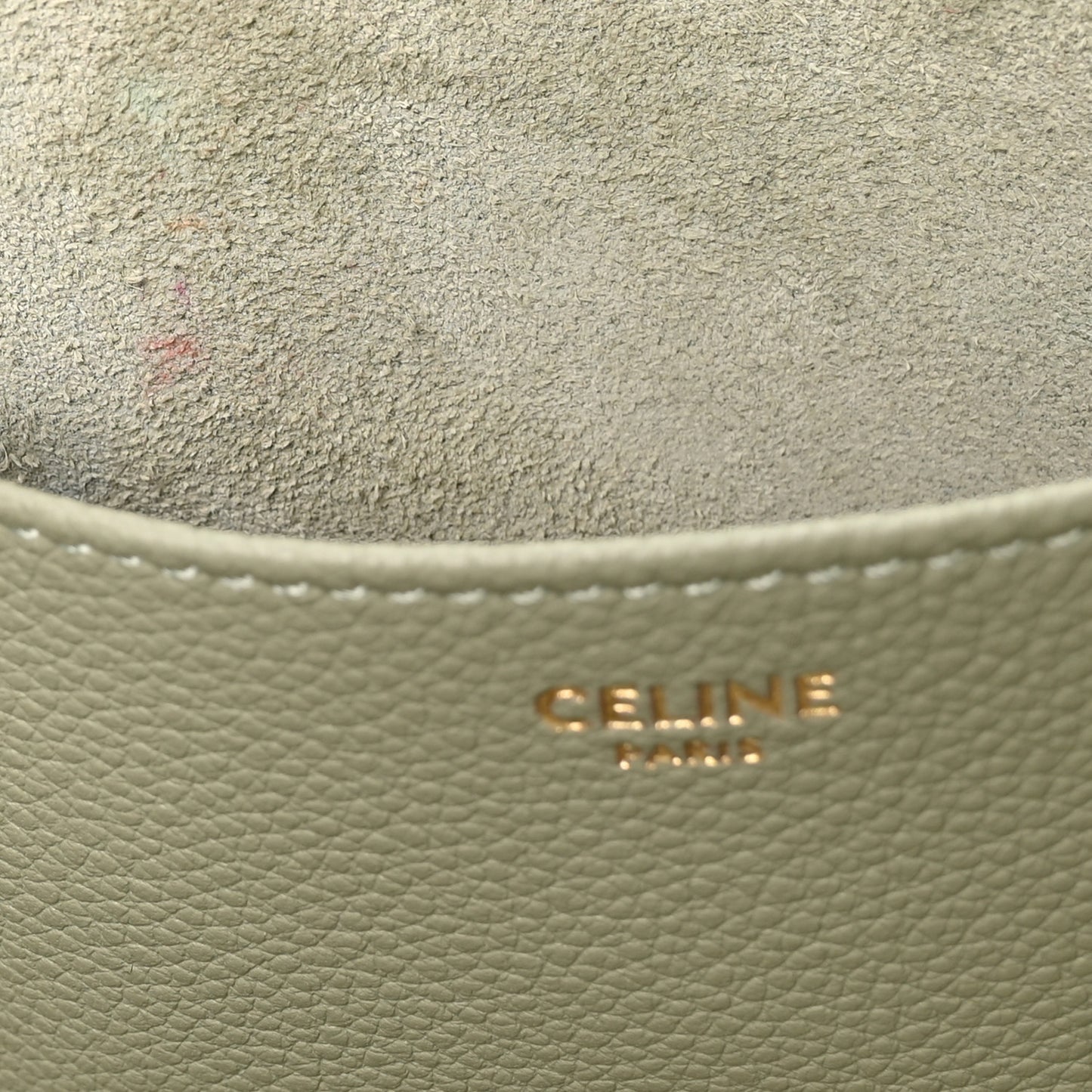 Grained Calfskin Triomphe Mini Cabas Anais Light Clay