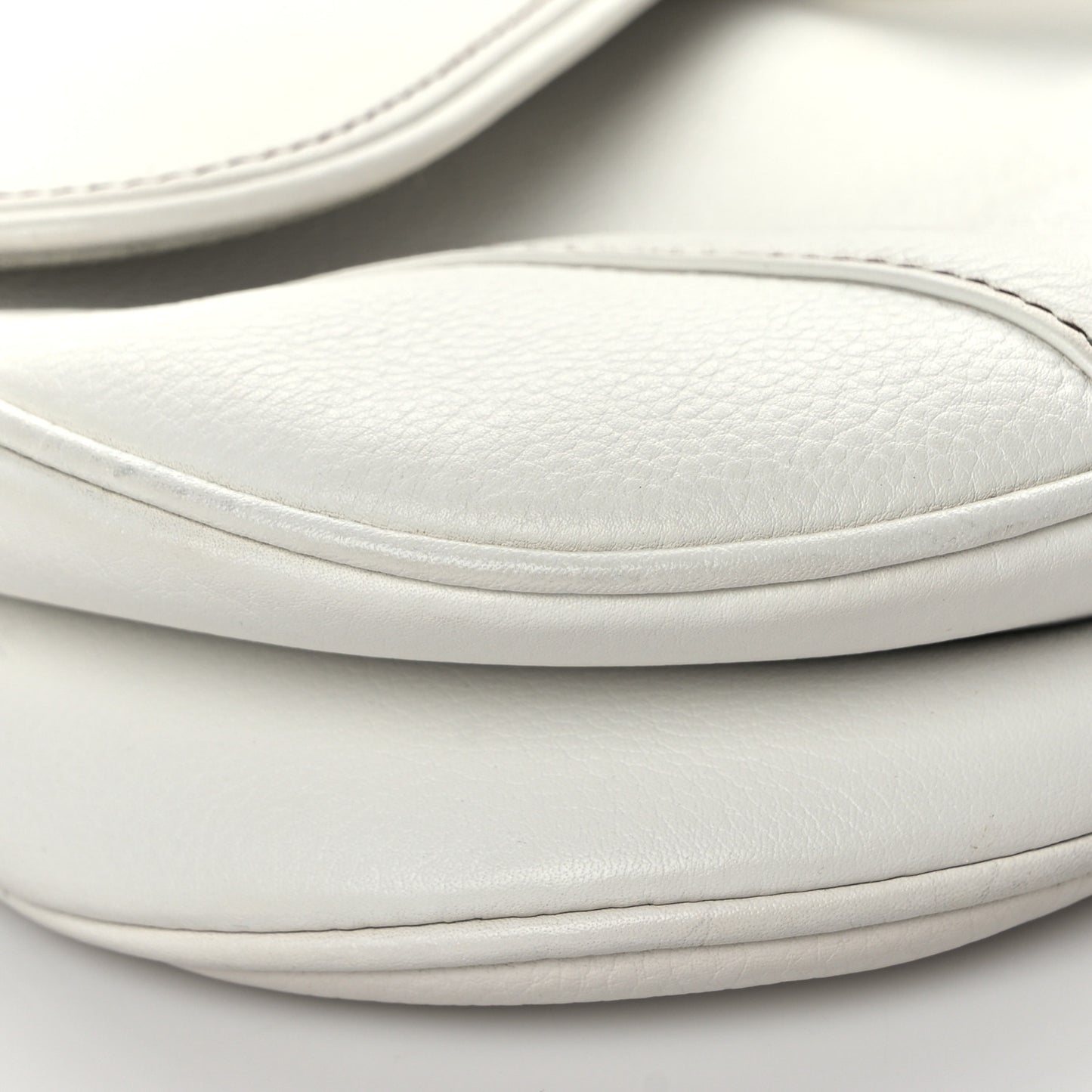 Calfskin Saddle Bag White